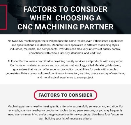 Factors to Consider When Choosing a CNC Machining Partner