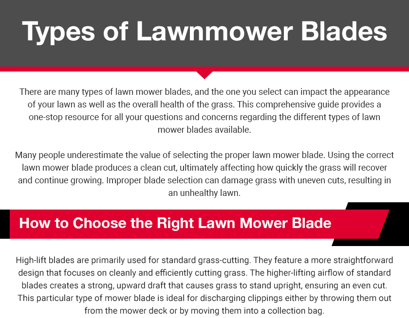 Types of Lawnmower Blades