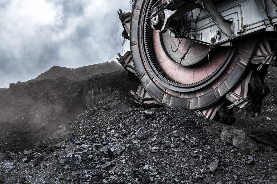 Giant Bucket Wheel Excavator in Coal Mine